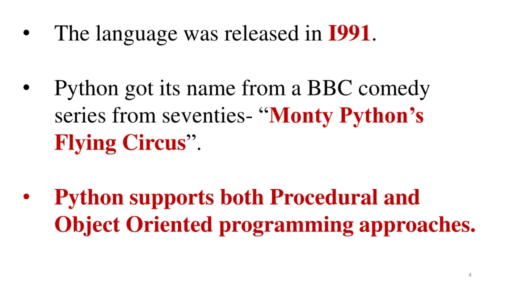 the language was released in i991