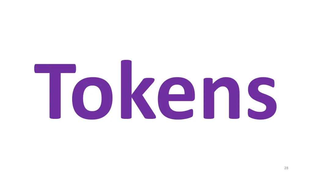 tokens