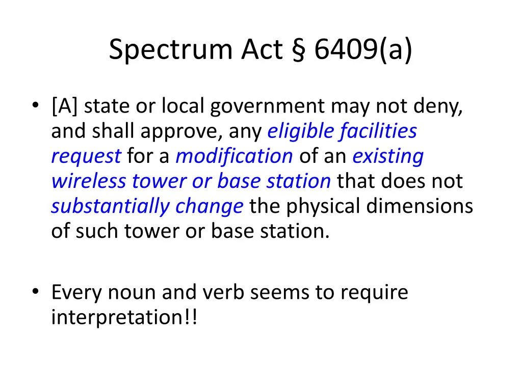 spectrum act 6409 a
