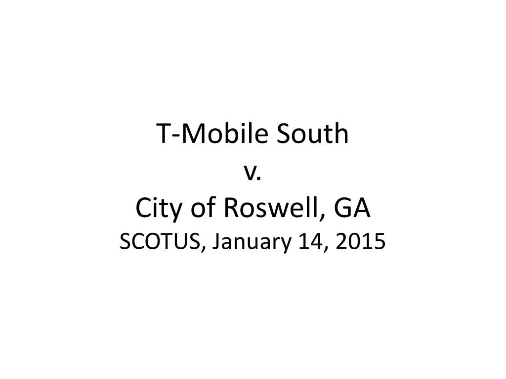 t mobile south v city of roswell ga scotus