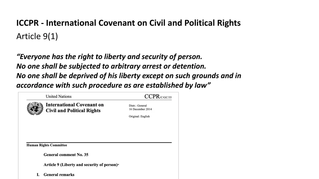 iccpr international covenant on civil