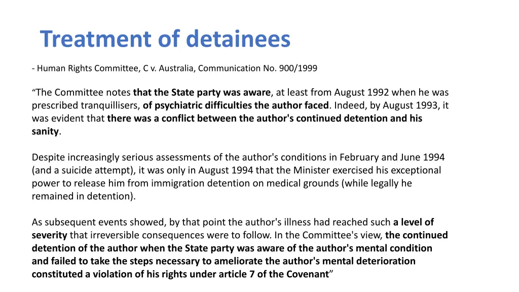 treatment of detainees 2