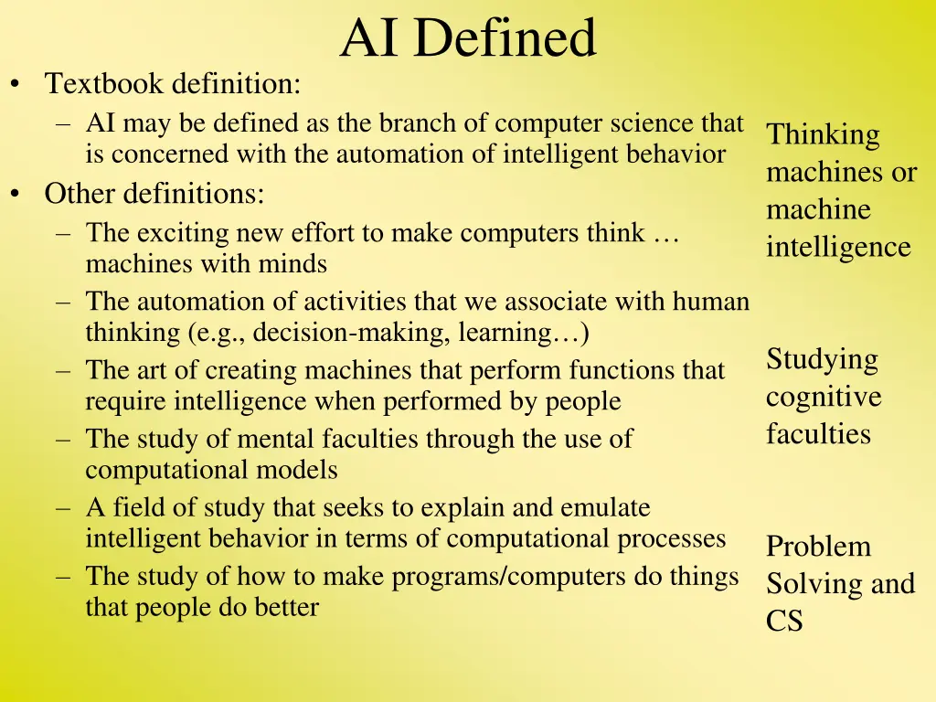 ai defined