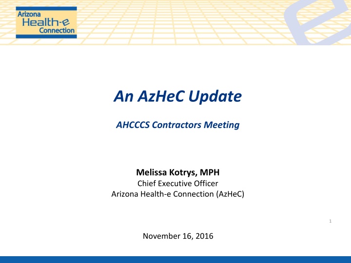an azhec update