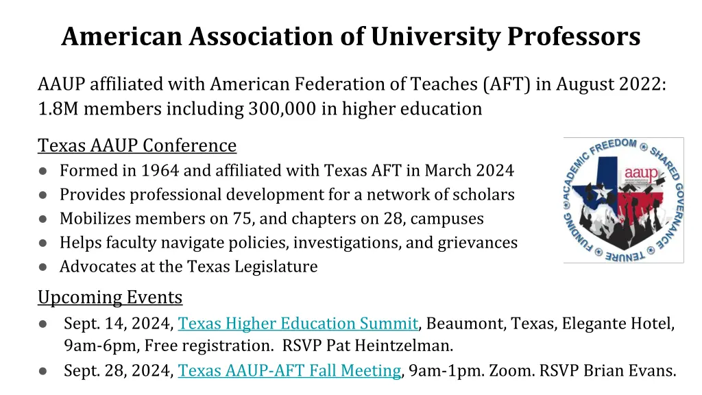 american association of university professors 1
