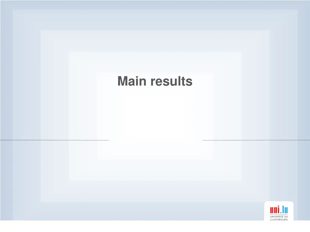 main results