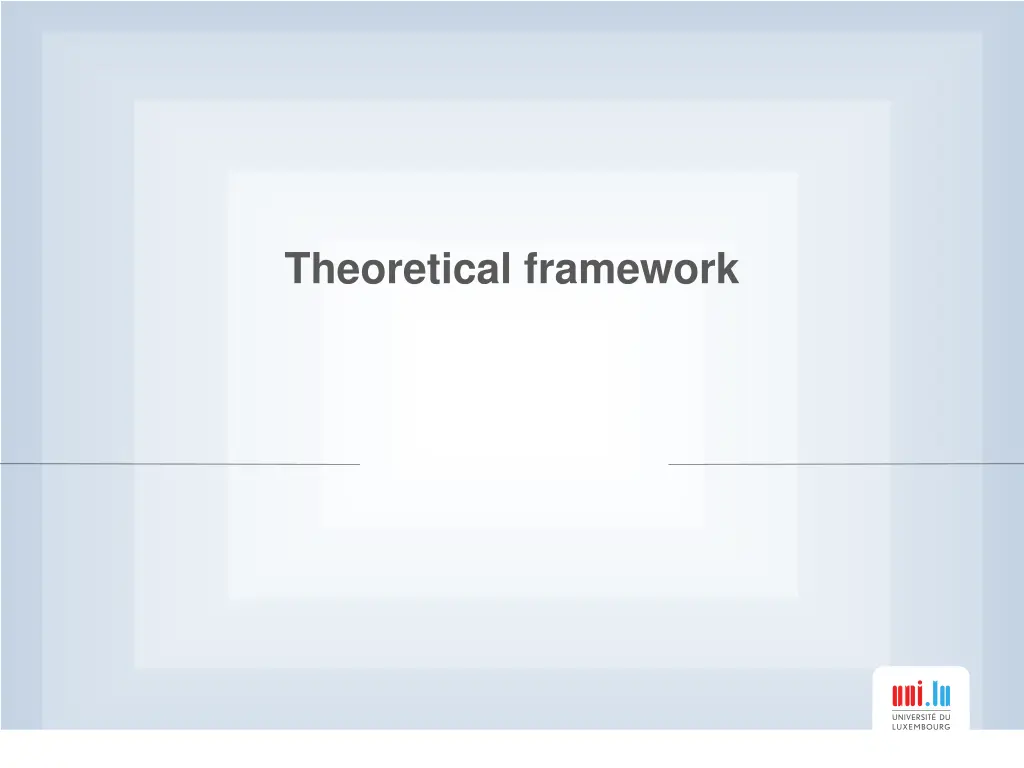 theoretical framework