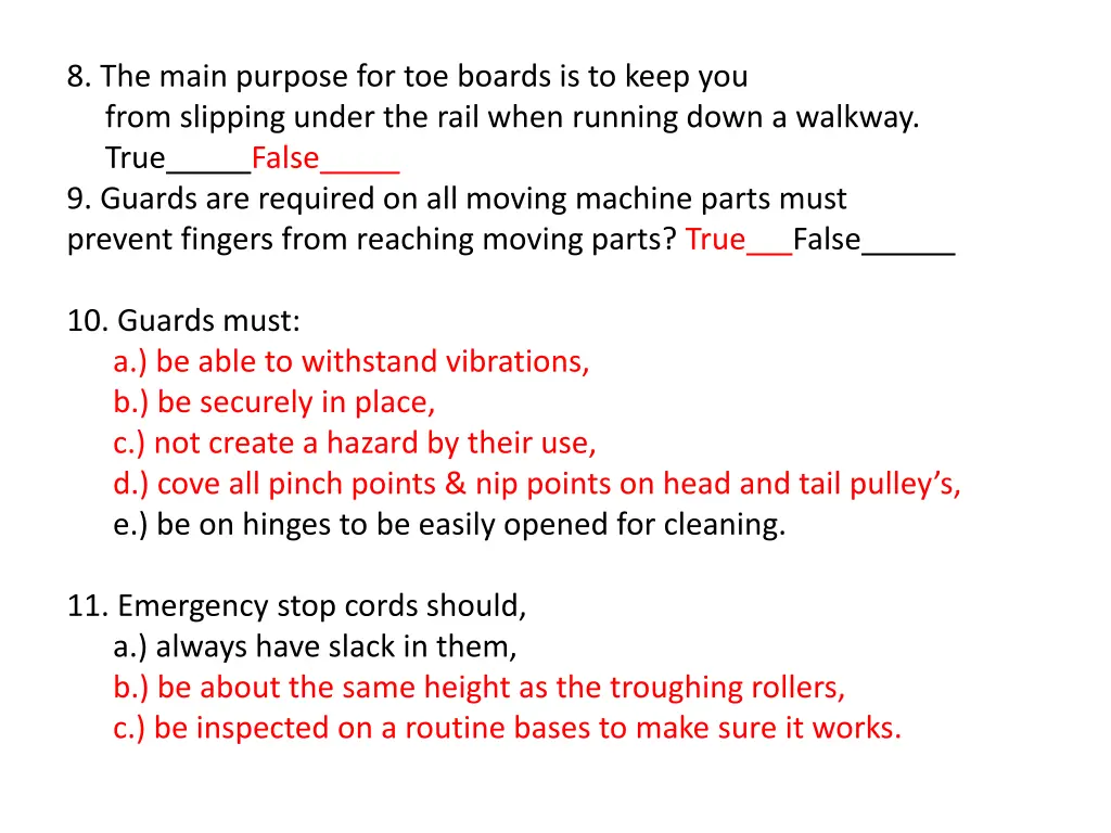 8 the main purpose for toe boards is to keep 1
