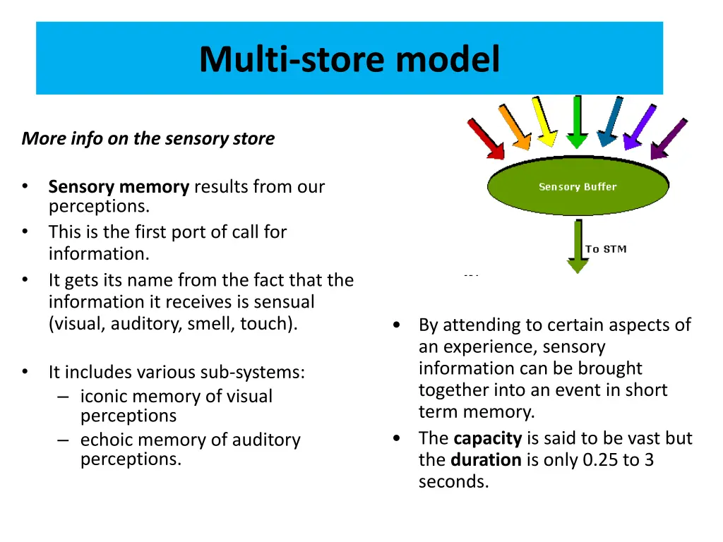 multi store model