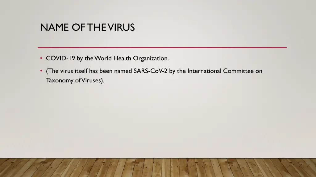 name of the virus