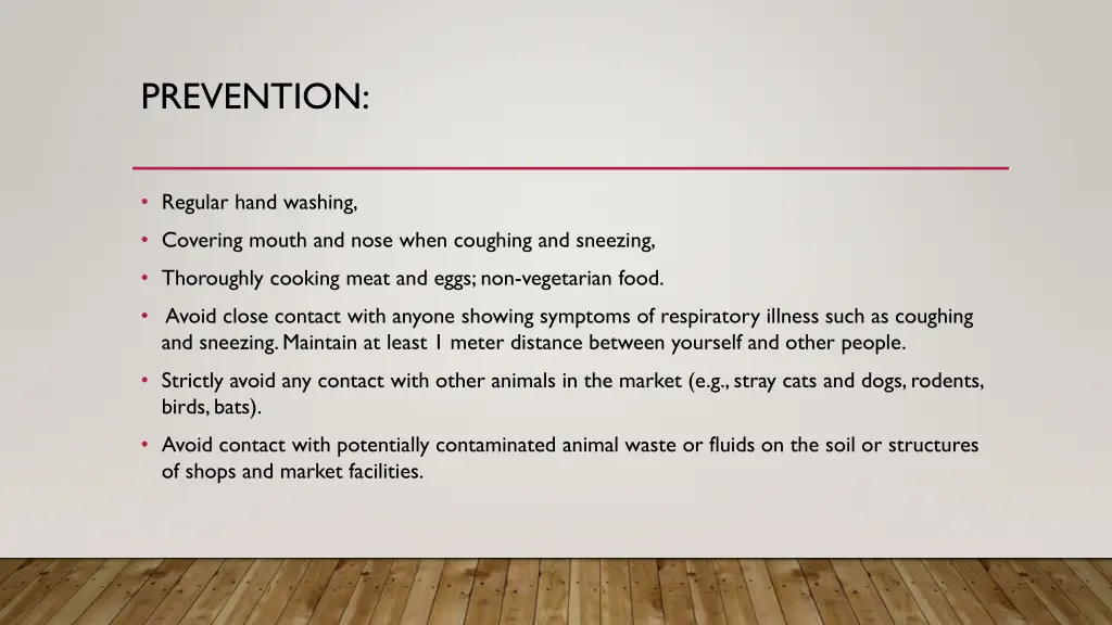 prevention