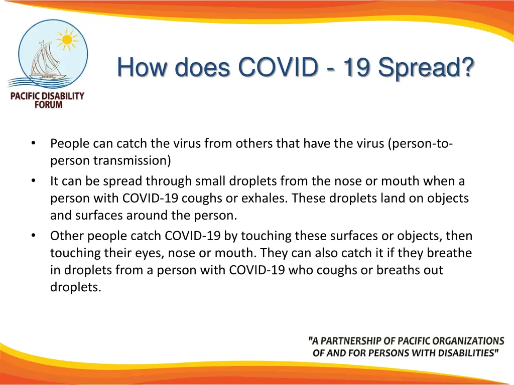 how does covid 19 spread