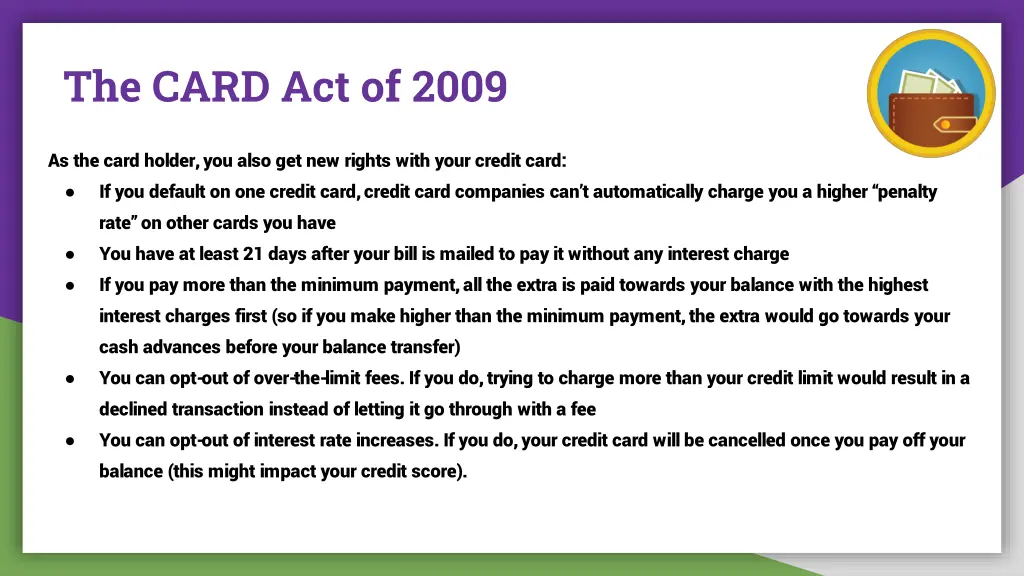 the card act of 2009 1