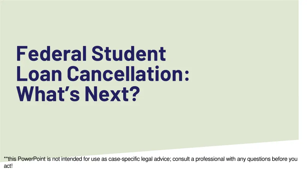 federal student loan cancellation what s next