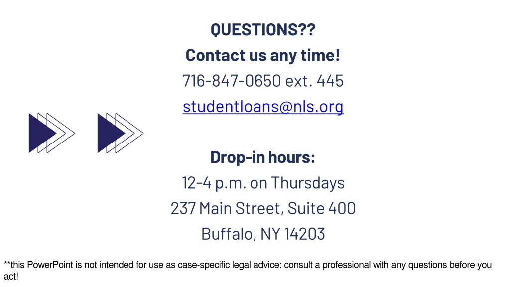 questions contact us any time 716 847 0650