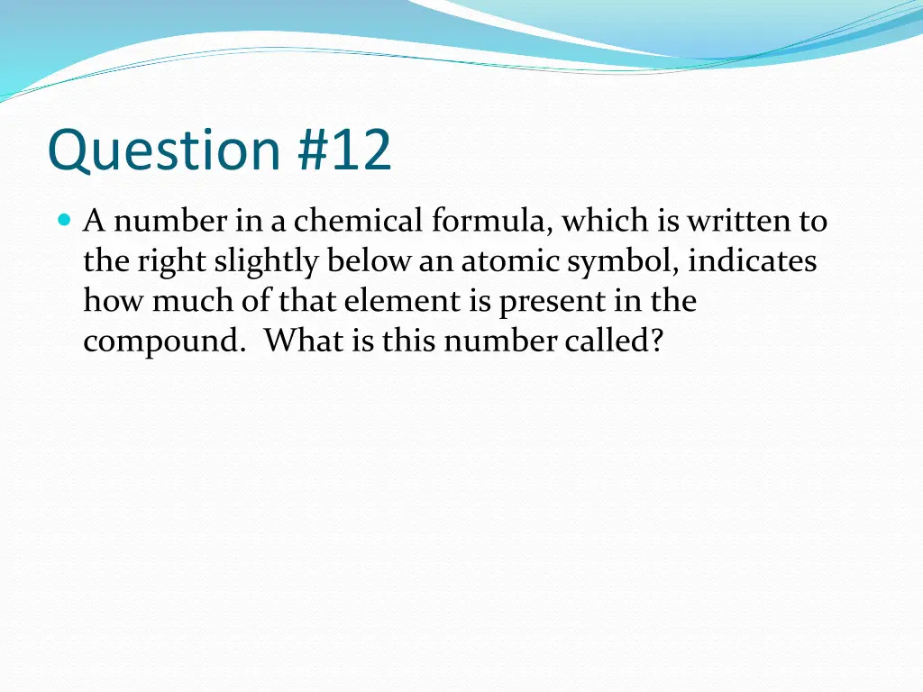 question 12
