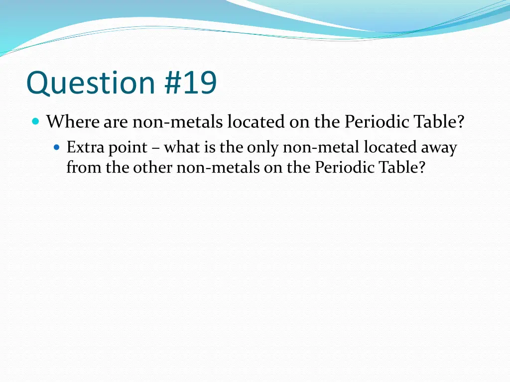 question 19