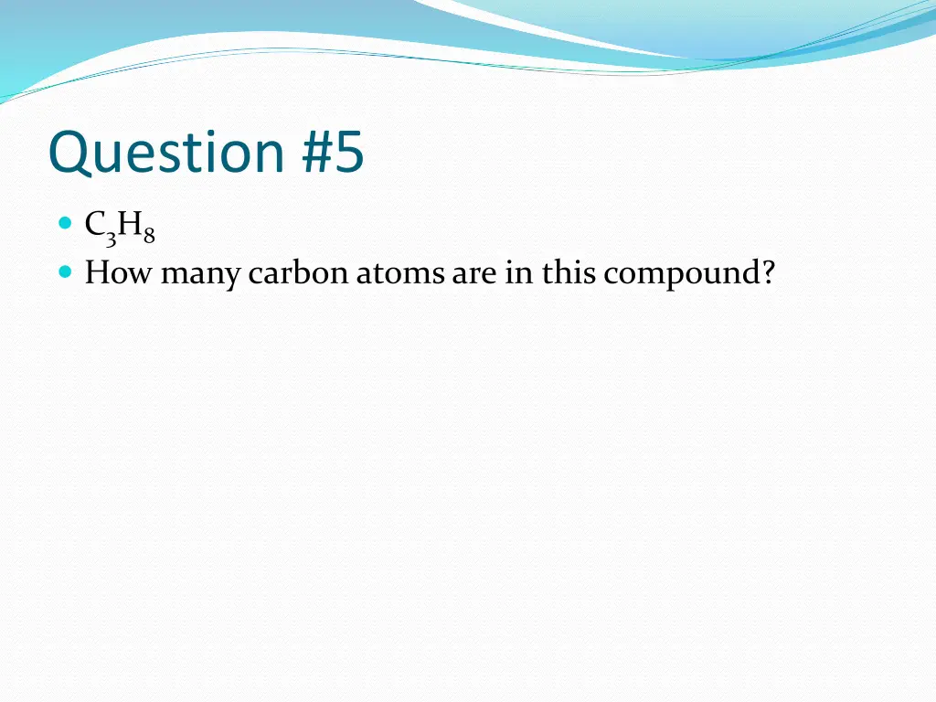 question 5