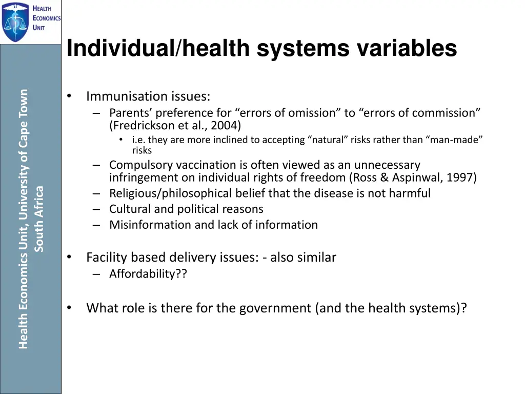 individual health systems variables 1