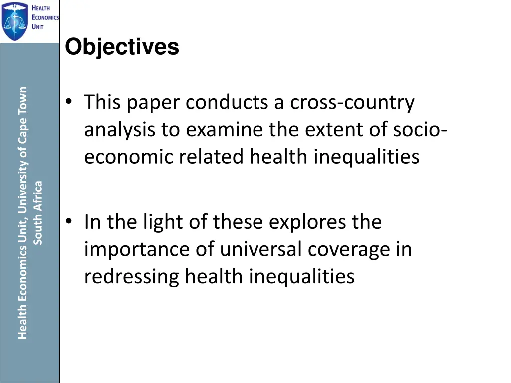 objectives