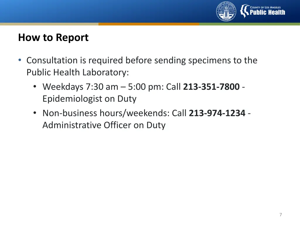 how to report
