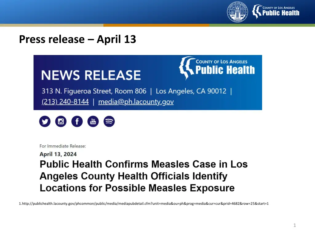 press release april 13