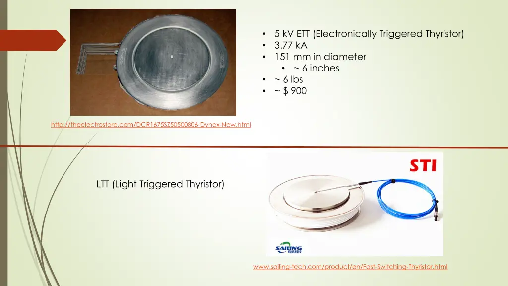 5 kv ett electronically triggered thyristor