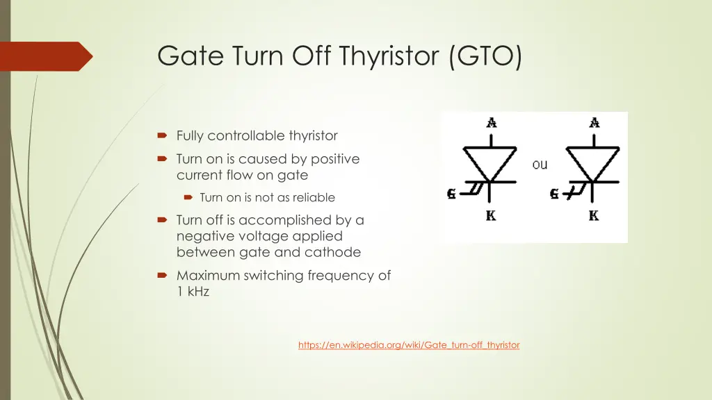 gate turn off thyristor gto