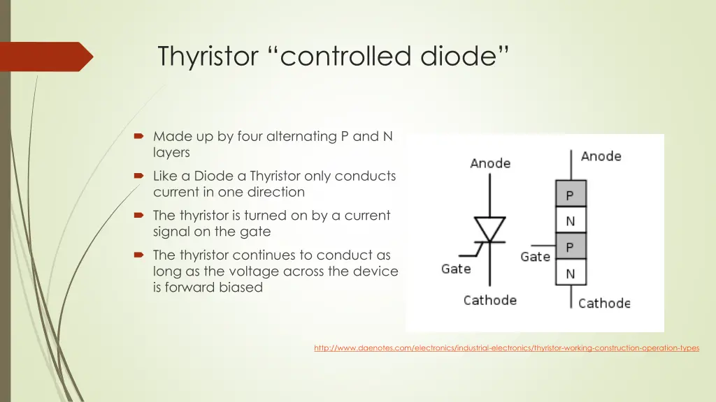 thyristor controlled diode