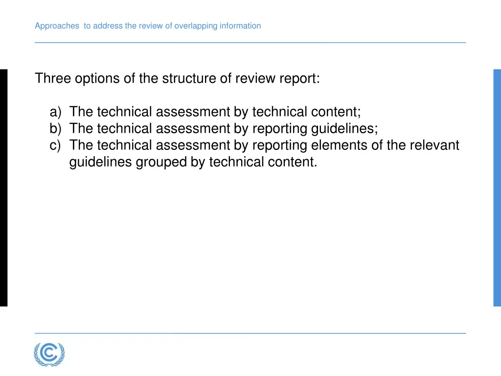 approaches to address the review of overlapping