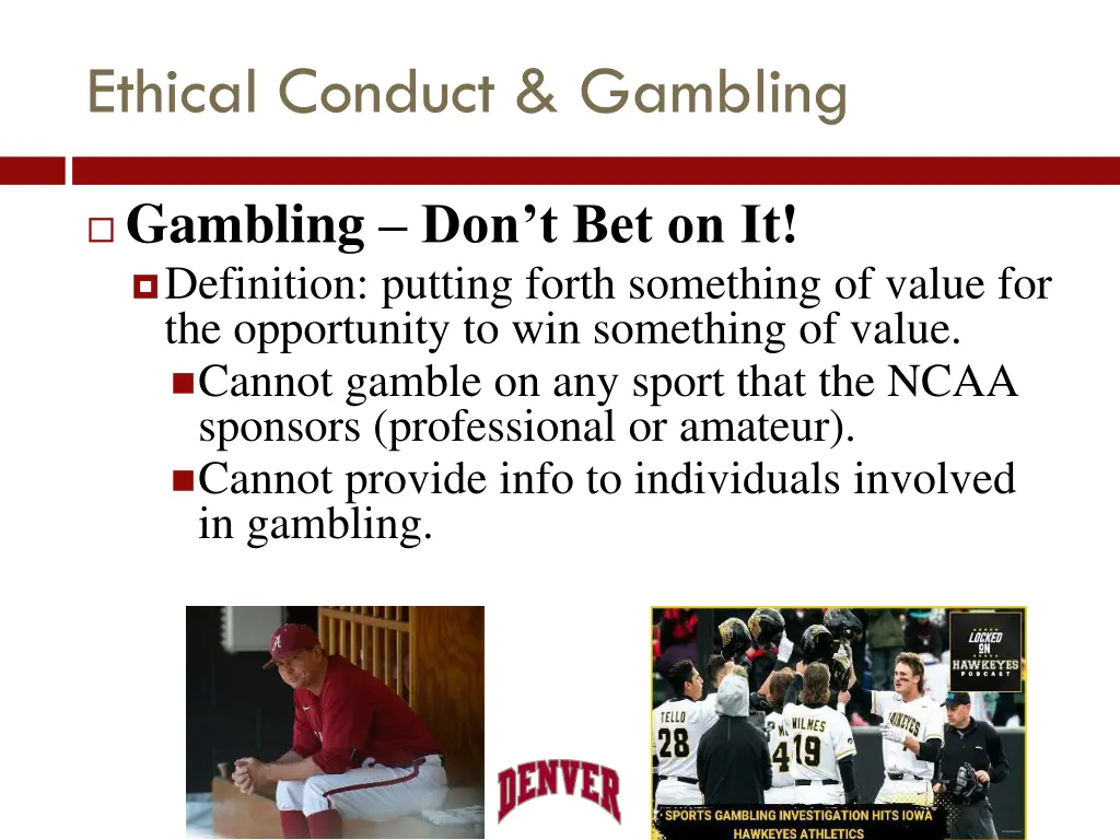 ethical conduct gambling 1