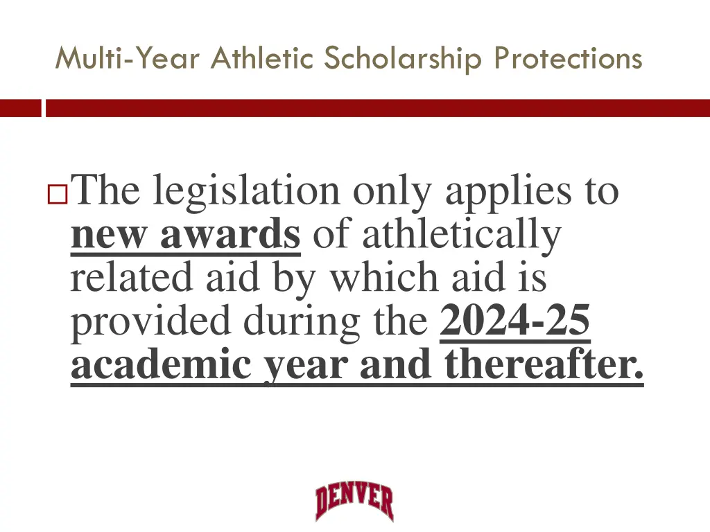 multi year athletic scholarship protections 2