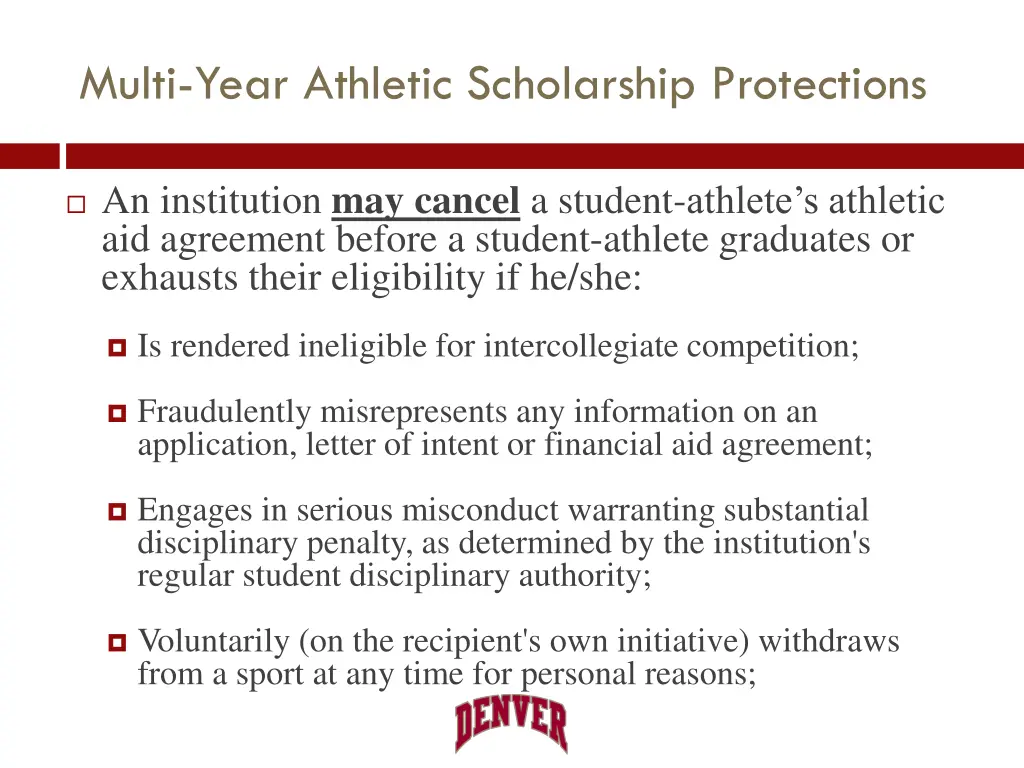 multi year athletic scholarship protections 4