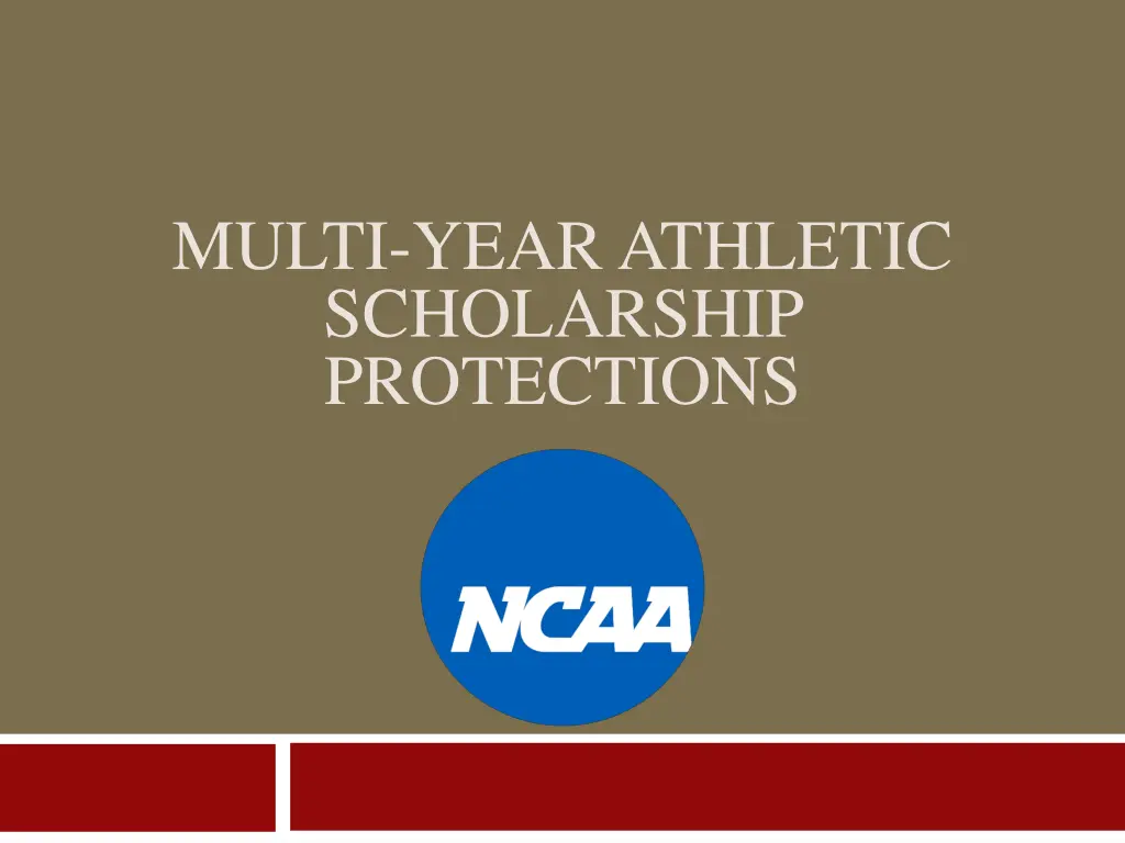 multi year athletic scholarship protections