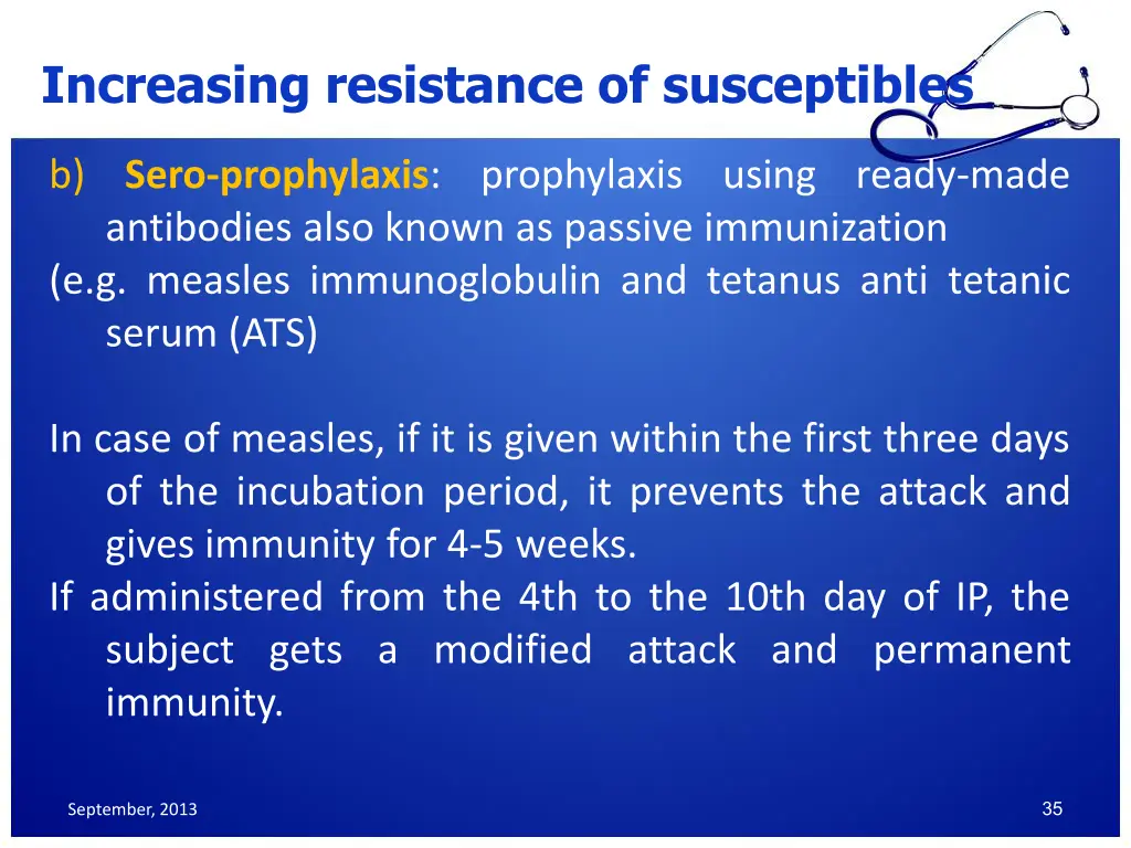 increasing resistance of susceptibles 3