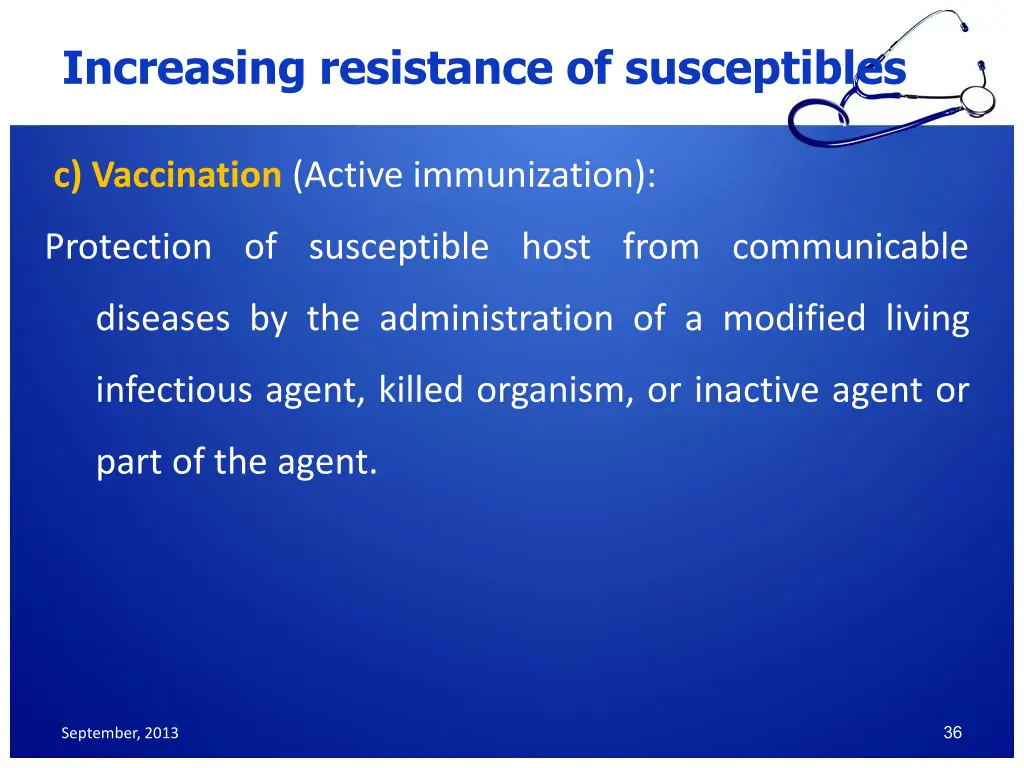 increasing resistance of susceptibles 4
