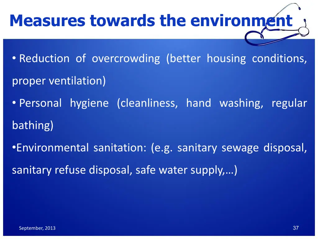 measures towards the environment