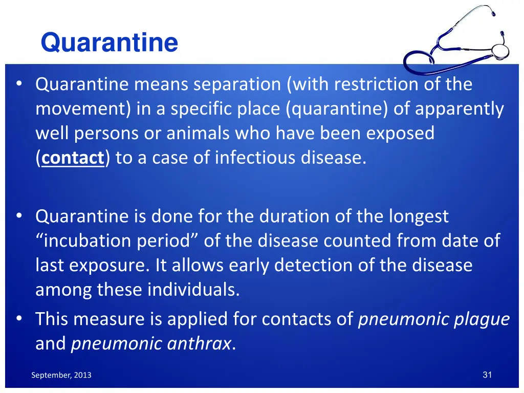 quarantine