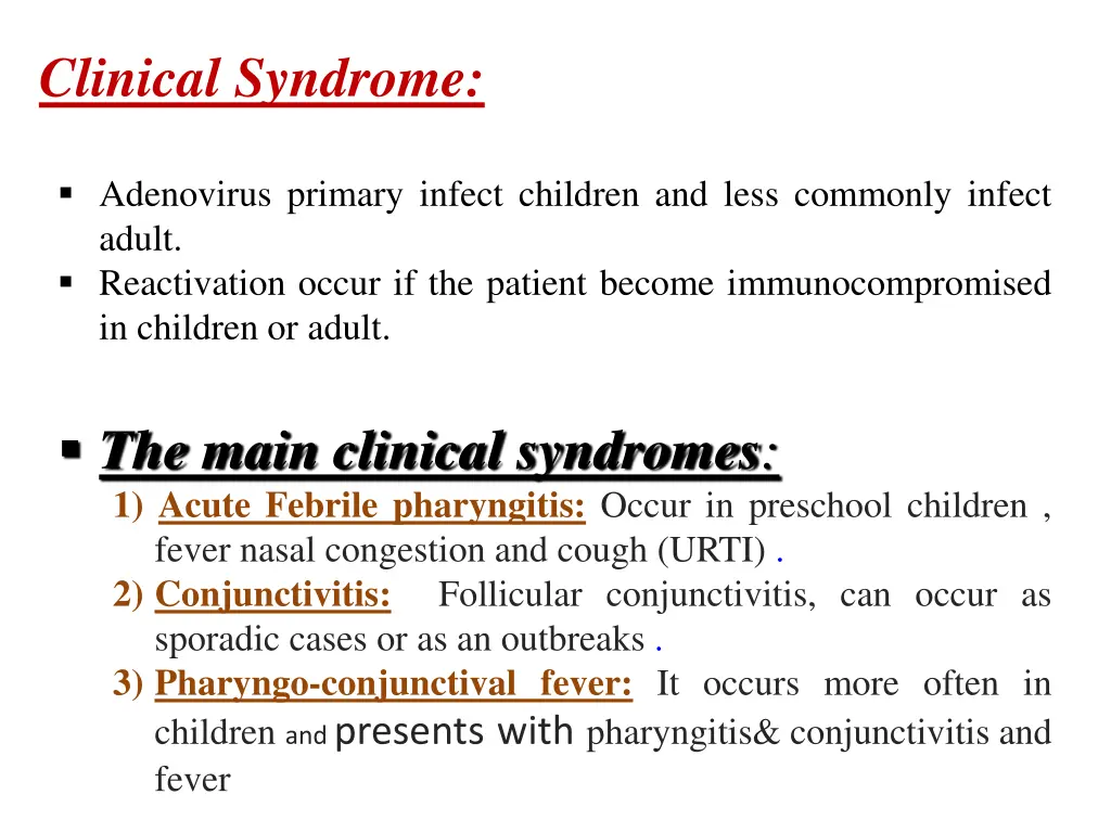 clinical syndrome 1