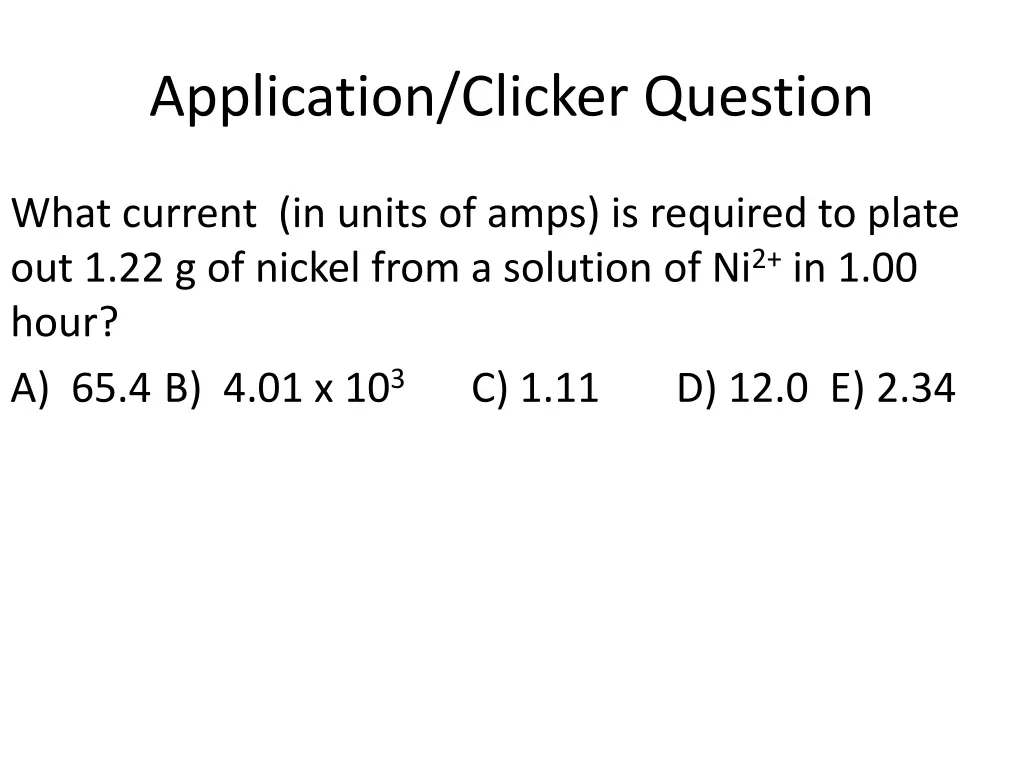 application clicker question