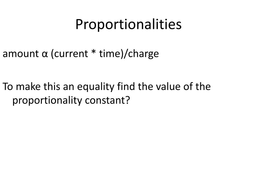 proportionalities 2