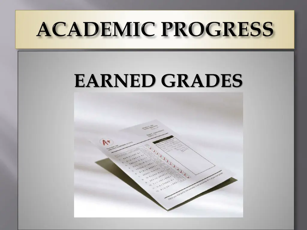 earned grades
