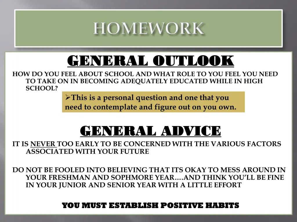 general outlook general outlook how do you feel