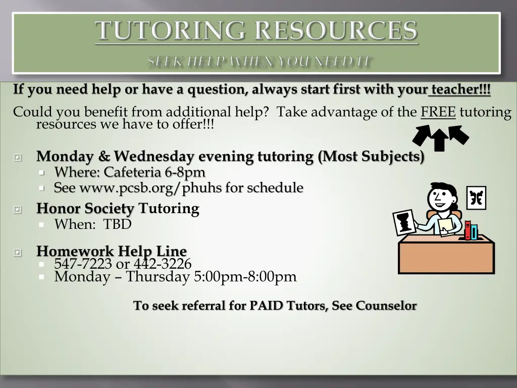 if you need help or have a question always start