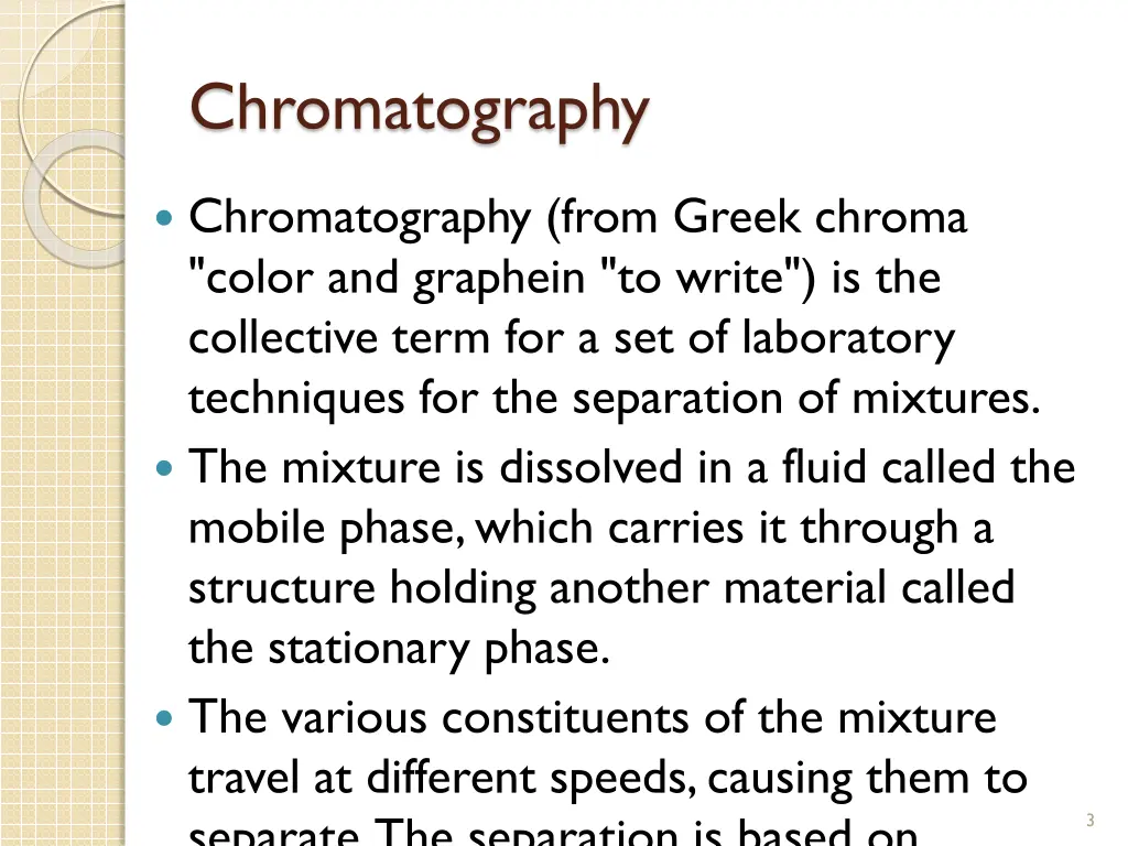 chromatography