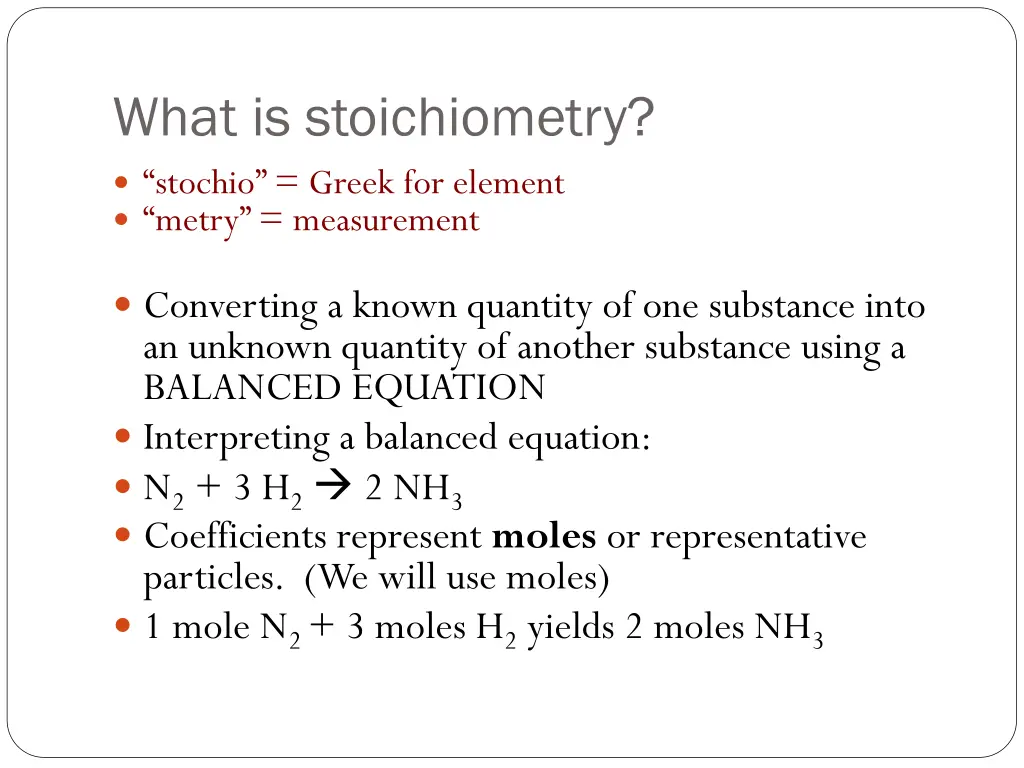 what is stoichiometry stochio greek for element