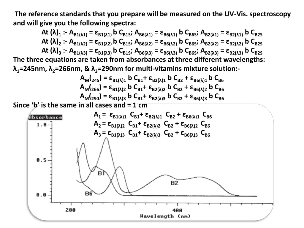 the reference standards that you prepare will