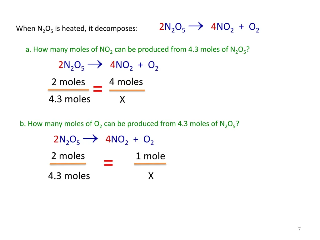 2n 2 o 5 4no 2 o 2