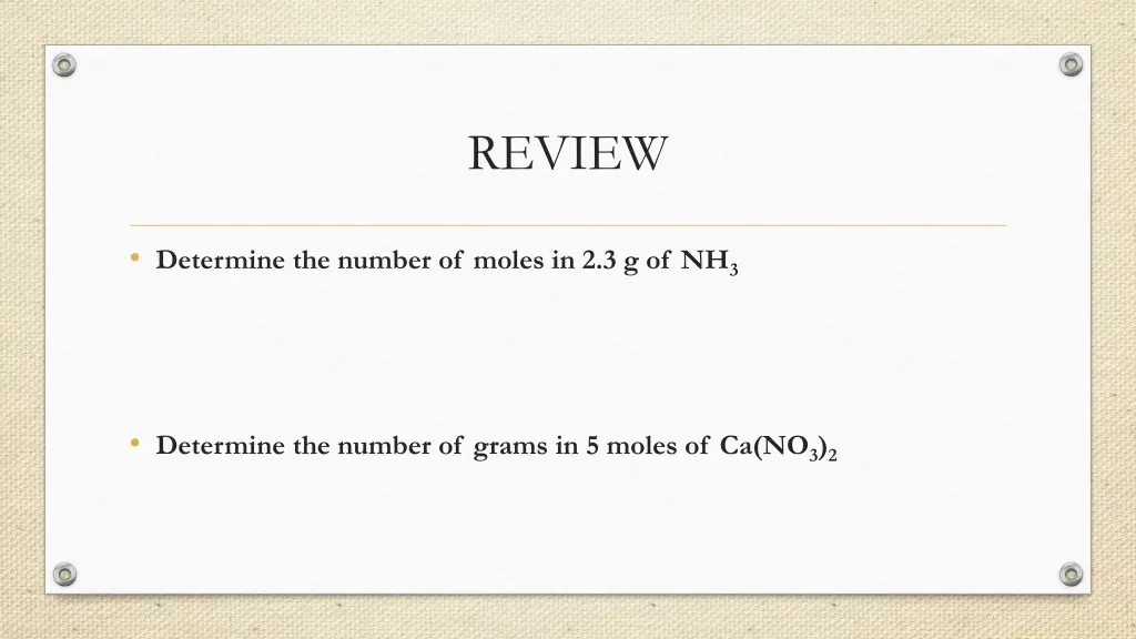review