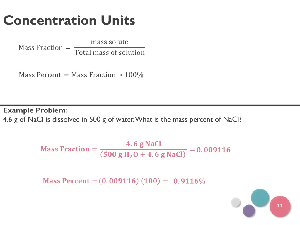 concentration units